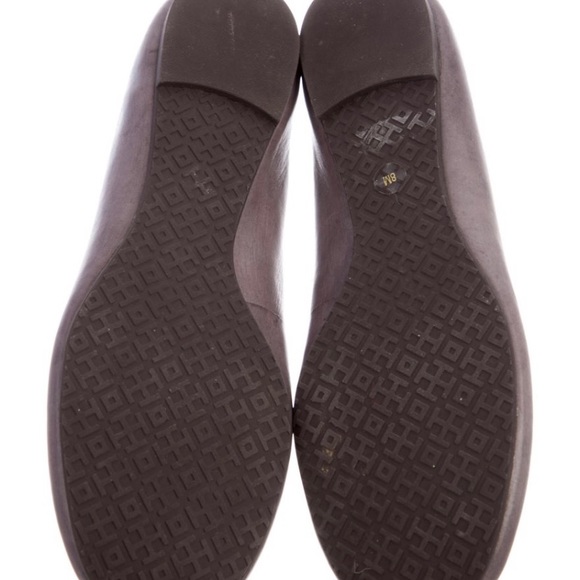 Tory Burch Ballet Flats Grey Leather - Picture 4 of 5
